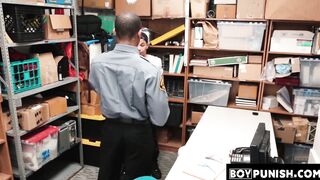 BoyPunish.com - Raw fucked chocolate thief's fingering and cumshot while being intens