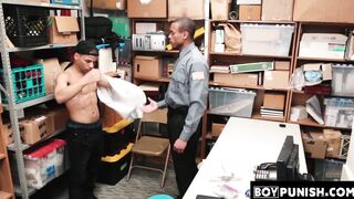 BoyPunish.com - Raw fucked chocolate thief's fingering and cumshot while being intens