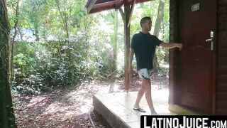 LatinoJuice.com - Alluring teen Leo masturbates alone his hot throbbing cock
