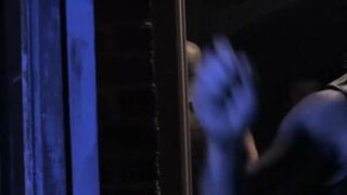 Kinky Leo Forte uses a flogger to strike his captive sexy back before fucking