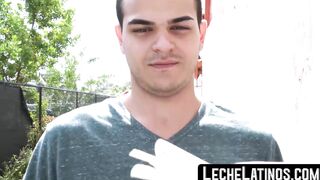 LecheLatinos.com - Straight Latino's POV bareback fuck leads to an explosive orgasm