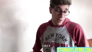 Alluring guy Arthur Joseph sways boredom by masturbating his hungry cock