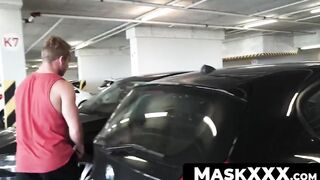 MaskXXX.com - Muscular Marty's big cock wanking it for our viewers solo