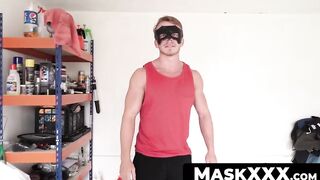 MaskXXX.com - Muscular Marty's big cock wanking it for our viewers solo