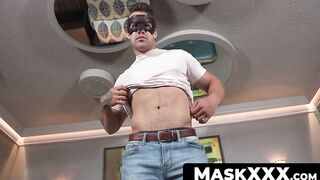 MaskXXX.com - College jock Ron's wanking it for our cameras in a solo scene