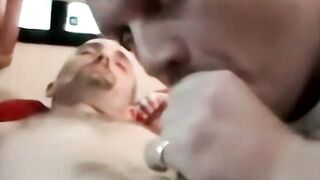 Amateurs have good time lying next to each other jerking off