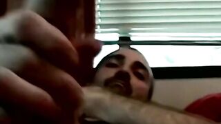 Amateurs have good time lying next to each other jerking off