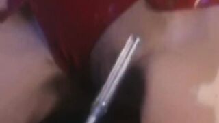 PussyCatsLatex.com - Anastasia's latex toying with leather mistress