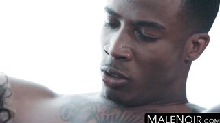 MaleNoir.com - Trey Donovan bangs his tattooed buddy hard and raw with big black cock