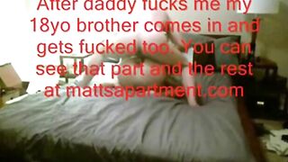 Big-Cock Top Barebacks 18yo Twink While Brother Watches