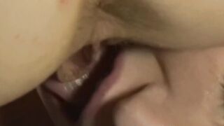 Glasses MILF dildo drilled before hardcore 69 pussy licking
