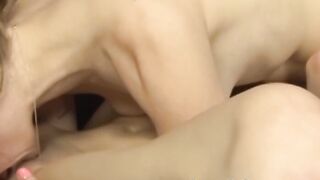 Glasses MILF dildo drilled before hardcore 69 pussy licking