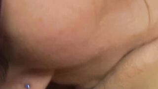 Glasses MILF dildo drilled before hardcore 69 pussy licking