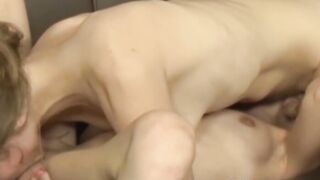 Glasses MILF dildo drilled before hardcore 69 pussy licking