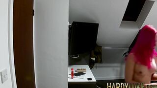 Tattooed chick Mellissa Honey pounded hard doggystyle POV