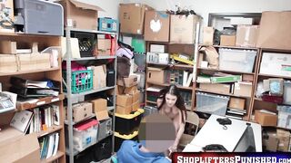 ShopliftersPunished.com - Hot brunette Anastasia Rose bounces on big hard cock fillin