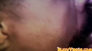 Horny and hungry Dwight Antoine sucked a big dick until it gives him cum