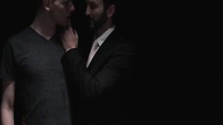 Young twink wides his legs in a passionate anal fucking session with hunky Cain Marko