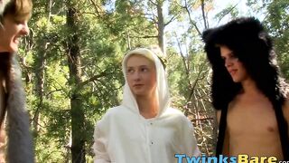 Wild twinks answer mating call and breed rough in Nature
