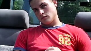 Hardcore chainsmoking and cock jerking by horny Devon and two other bad studs