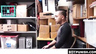 BoyPunish.com - Bearded and hairy security officer's hard, raw fuck with a young, eag