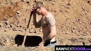 RawNextDoor.com - Markie More showers Mark Long's virgin asshole with his hot load