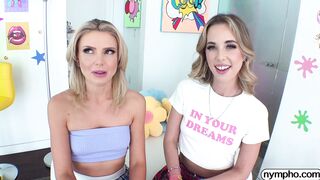 NYMPHO Millie Morgan and Beverly Hillson hit it off