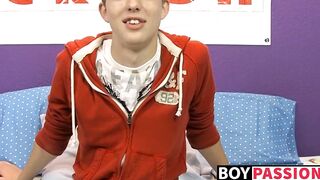 Cutie Dylan Chambers hot solo masturbation after interview