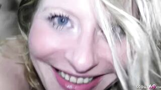 German Gangbang with Big Boobs Mature