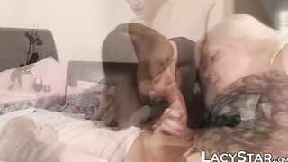 Kinky Lacey Starr shares big cock with teenage minx