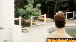 RetroDudes.com - Bearded vintage homo gets blown while stroking his cock