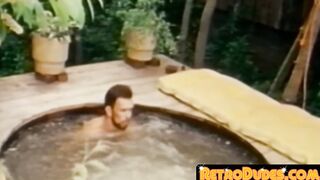 RetroDudes.com - Bearded vintage homo gets blown while stroking his cock