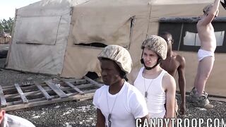 Military jocks hard banging after passionate cock sucking