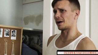 SayUncleNetwork.com - Twink stepbrother's anal fucking and stretching by his horny si