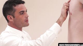 BoyMissionary.com - Handsome Mormon's divine, raw screwing of a cute, freckled twink