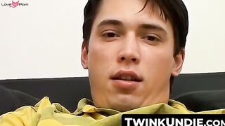 TwinkUndie.com - Sexy twink Kyle Valasek's undie wank and hot cum splash