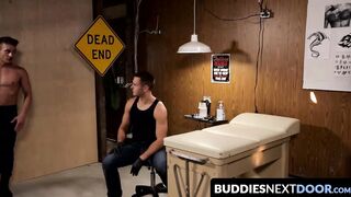 BuddiesNextDoor.com - Alexander Gustavo takes Brenner Bolton from behind in a dominan