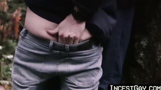 IncestGay.com - Stepdaddy barebacks young man in forbidden raw fucking session