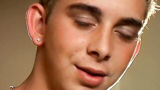 This hot smooth country jock chainsmokes while stroking and using a buttplug