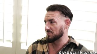 Tony Genius offers his ass to Derek Allen to help him release stress