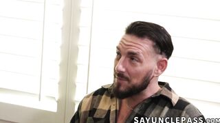 Tony Genius offers his ass to Derek Allen to help him release stress