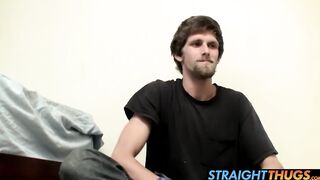 American twink with beard Apollo Delion wanking it hard