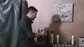 Inked muscle hunk ass pounding his sweet lover