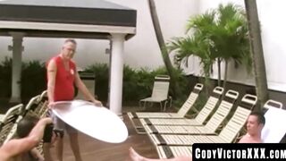 CodyVictorXXX.com - Muscular Ray Dalton raw fucks Colton Seudes tight ass hard and de