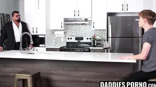 Brawny stepdad tricks son in dating app for a bareback fuck