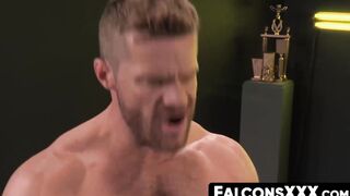 FalconsXXX.com - Landon Conrad pins Shawn in doggy style for a raw anal pounding