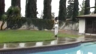BDSM dyke Summer Cummings riding plastic cock hard
