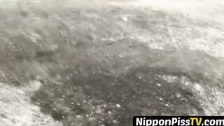 NipponPissTV.com - Japanese babes urgently piss in public unable to hold it