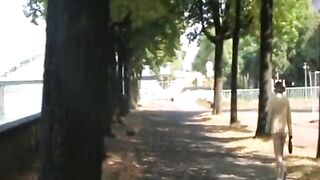 Deutscher Outdoor-Blowjob in Köln – öffentliche Gesichtsbesamung!