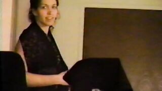 ex carla giving lingerie and pussy show